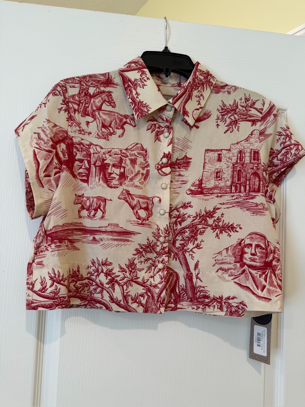 Double D Ranchwear America the Beautiful Toile Top